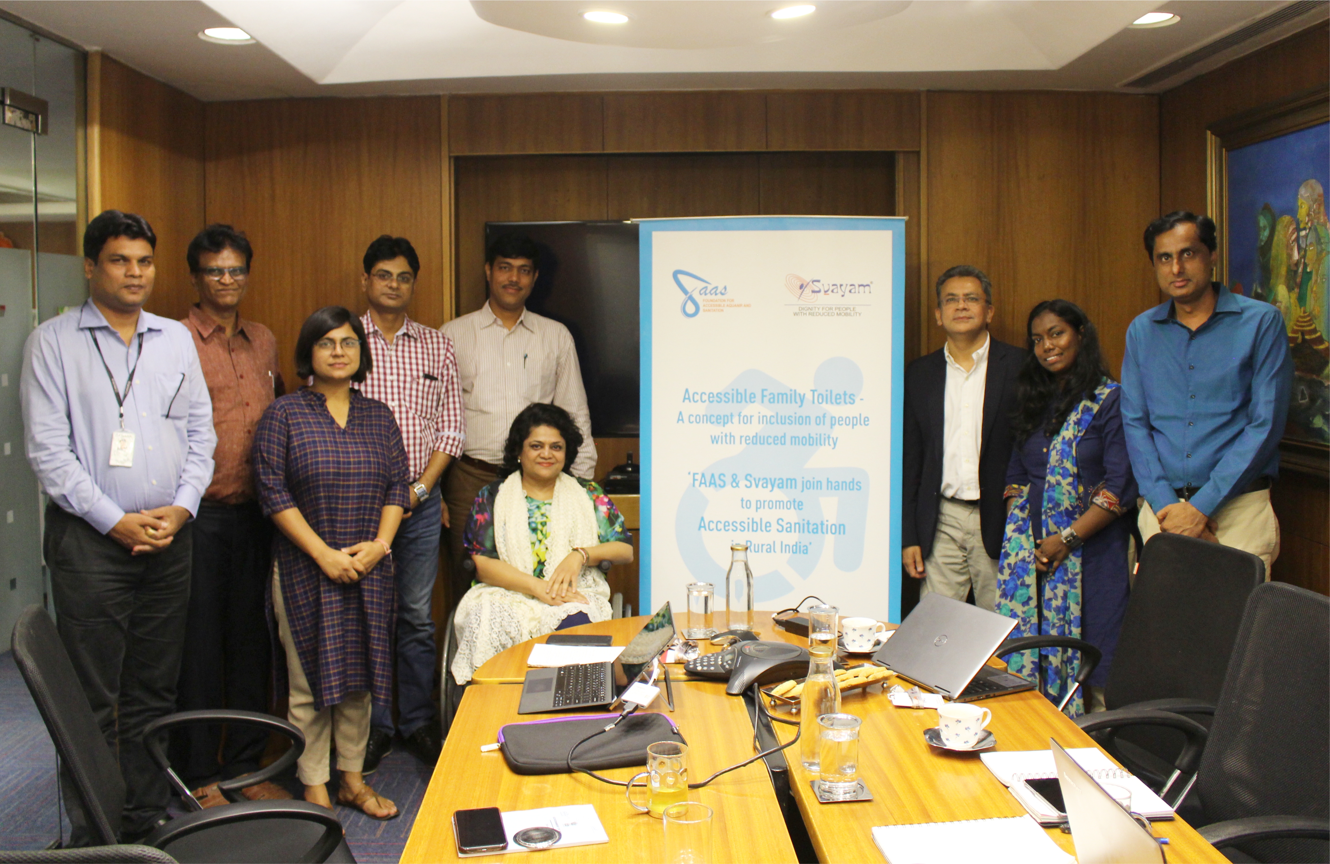 Photo of Accessible Sanitation Project Launch by Svayam & FAAS