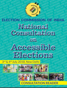 Front page of the Consultation Reader published by the Election Commission of India